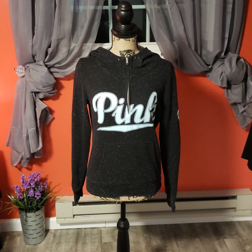 PINK quarter zip hoodie